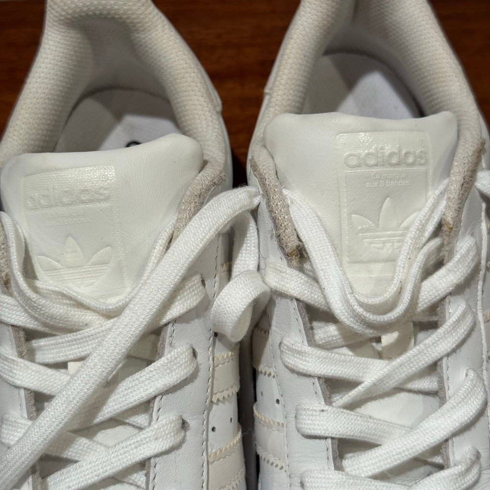 Adidas Superstar Leather Sneaker White Women's /Mens Classic Shell-Toe style - Picture 9 of 11